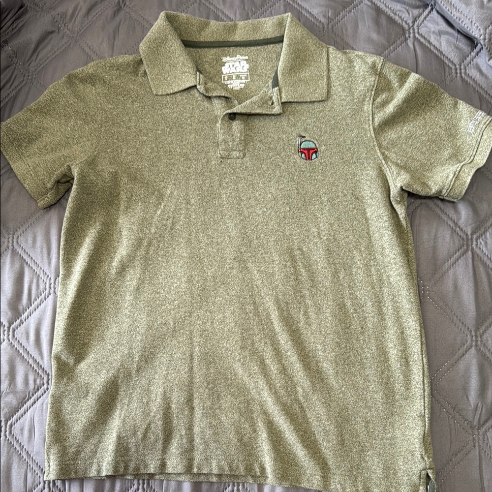 Star Wars Green Polo Shirt Classic Design